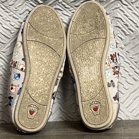 Bobs by Skechers Bobs For Dogs Sz 6 Gray Casual Slip-On Memory Foam Loafer Flats - Picture 9 of 10